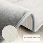 tapis bain gris uni doux moderne adhésif ensemble trois pièces chambre salle bain