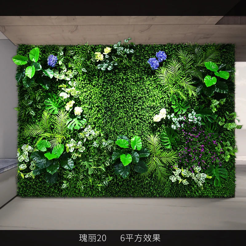 décoration intérieure mur végétal artificiel feuilles fleurs moderne naturel extérieur accroché vert blanc rouge