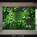 décoration intérieure mur végétal artificiel feuilles fleurs moderne naturel extérieur accroché vert blanc rouge