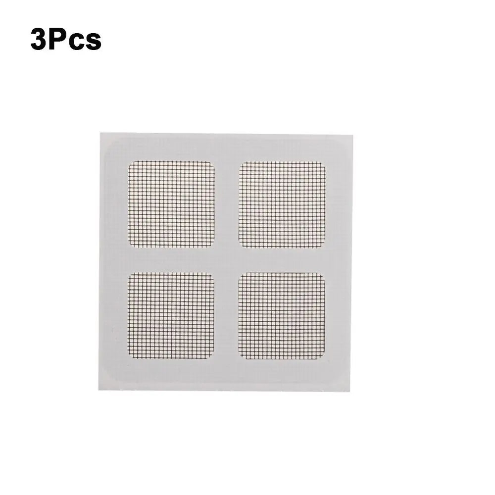 filet moustiquaire adhésif gris clair maille fine pratique anti moustiques 10cm 10cm pack 10pcs