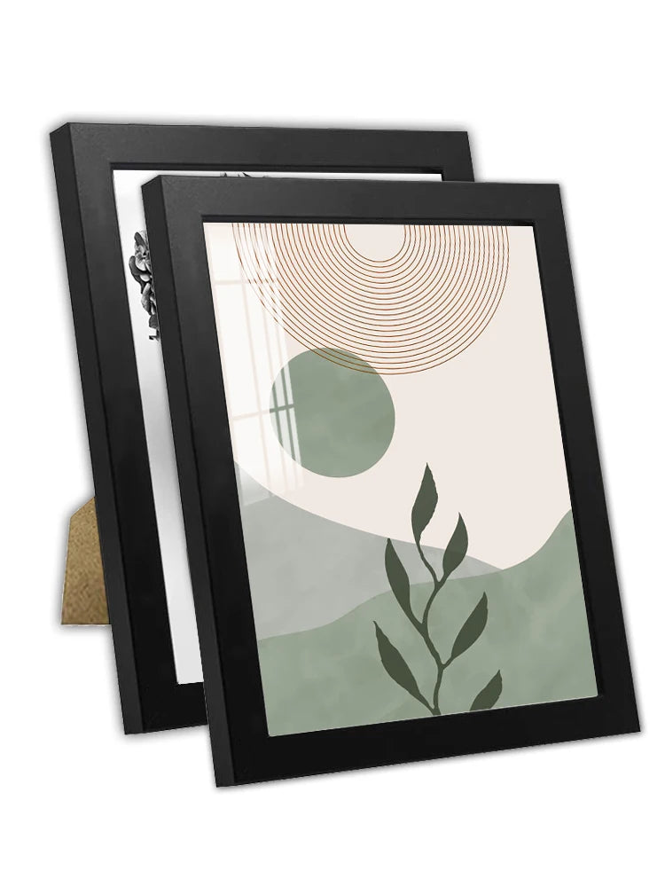 cadre photo bois moderne minimaliste noir suspension murale 4x6 pouces 10x15cm pièces
