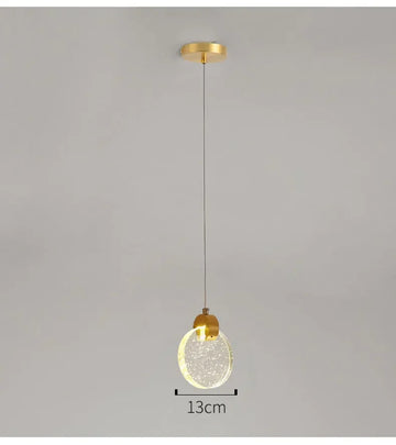 lustre suspension moderne cristal doré scintillantes éclairage luxe salon salle bain appartement