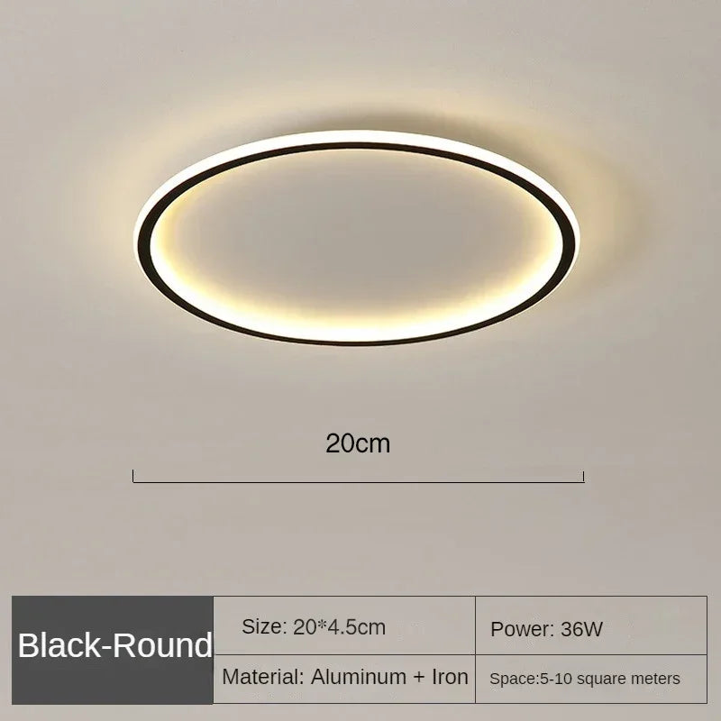 plafonnier led moderne blanc 20cm 30cm éclairage quotidien lumineux rond opaque autonomes