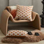 coussins décoratifs géométriques orange blanc modernes maison voiture 50x50cm 45x45cm 30x50cm