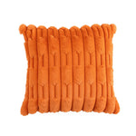 housse coussin velours orange moderne franges tissu polyester coton carré décoration intérieur voiture 30x50cm