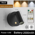 Lampes murales LED rechargeables USB adhésif magnétique moderne télécommande étude chambre entrée
