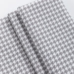 tissu houndstooth orange gris bleu marine vert noir blanc classique résistant couture 100x150cm