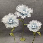 fleurs artificielles coquelicot mariage decoration intérieure moderne rose bleu rougeclair elégant tringle fixée
