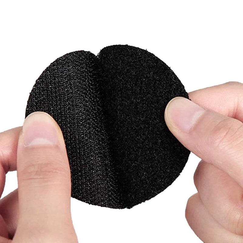 adhésifs antislip velcro antidérapants réutilisables noir blanc salle bain sécurité écologiques trapèze forme