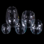 bougeoir transparent classique abat jour rond lisse éclairage intérieur accessoire opalescent vintage