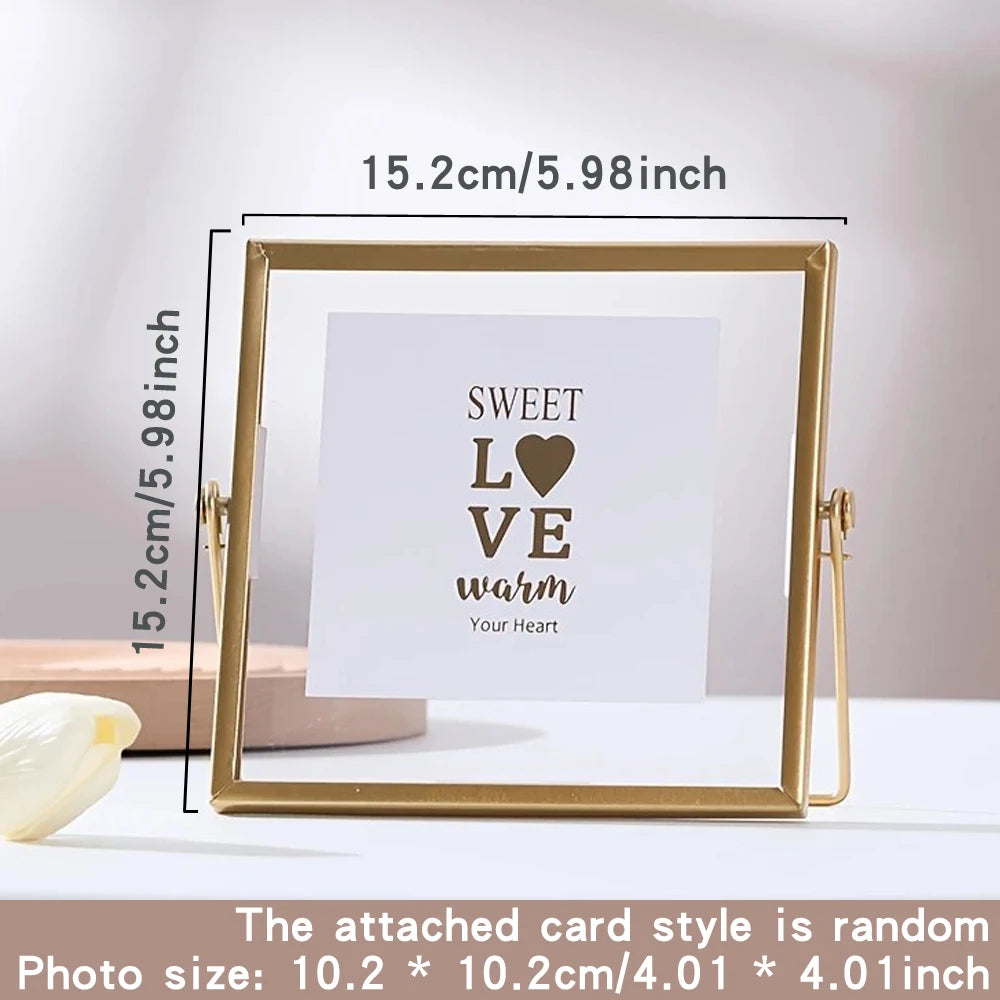 cadre photo or noir support pliable minimaliste motif typographique acrylique transparent chambre