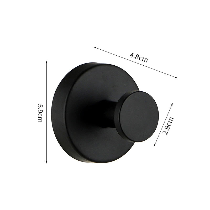 porte serviette moderne porte clés mural succion cup acier inoxydable noir blanc doré minimaliste
