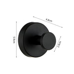 porte serviette moderne porte clés mural succion cup acier inoxydable noir blanc doré minimaliste