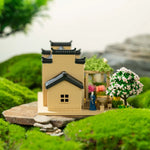 décoration miniature maison asiatique végétation artificielle figurines traditionnelles LED éclairageextérieur jardin tdaH