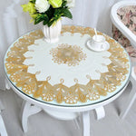 serviette table brodée florale moderne or blanc élégante noël maison fête