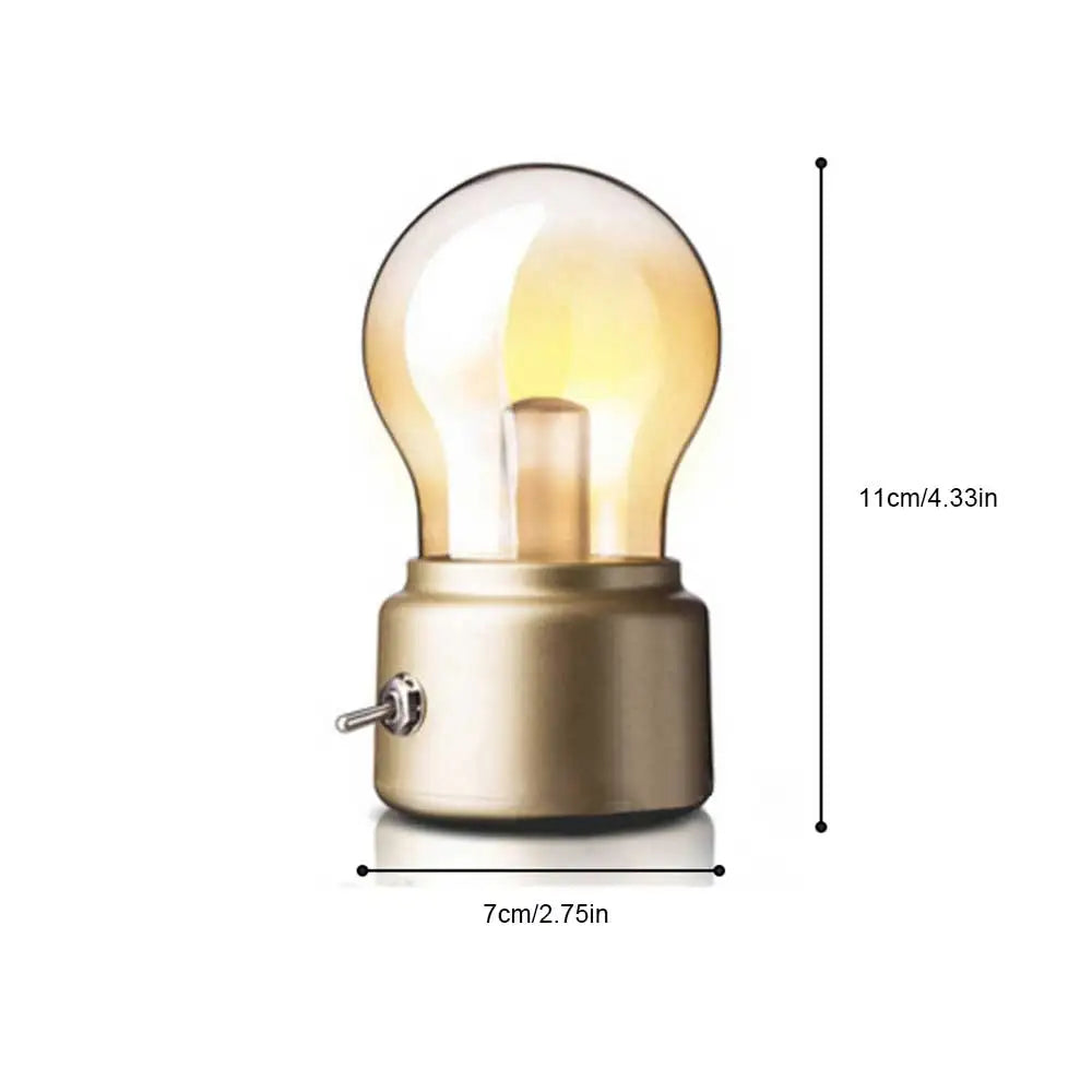 lampe led dorée transparente moderne veilleuse rechargeable urgence chambre bébé fixations vis