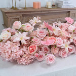 décoration florale guirlande rose romantique élégante mariage anniversaire baby showerintérieur