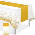 nappes jetables festives motifs dégradés serviettes papier blanc jaune doré rose modernes
