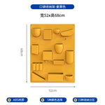 panneau rangement mural moderne beige clair 15 compartiments vis fixation boîtes outils chambre