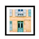 Cadre photo bois 20x20 cm accroché au mur