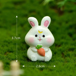 figurines animaux dessin animé mignon résine cochon chat mouton licorne miniature decoration jardin halloween