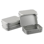 boîtes métalliques argentées modernes bijoux rangement respectueuses environnement lisses couvercle coulissant portable organisateur cosmétiques
