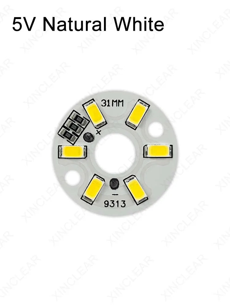 plaque led diamètre 32mm blanc circulaire modernes câbles rouges noirs