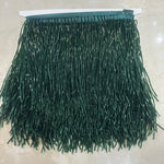 franges verre noires or argent decoratives 15cm textiles costumes 10cm moderne
