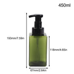 distributeur savon liquide mousse 250 450 ml vert foncé noir moderne minimaliste poignée pompe