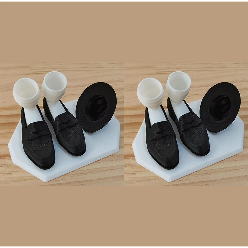 support brosse dents pieds mocassins chapeau noir blanc orange decoratif humorous erotique collection adultes