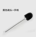 brosse toilette acier inoxydable noir blanche argentée moderne rigide respectueux environnement