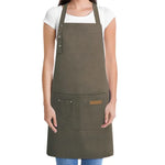 tablier ajustable imprimé logo brodé noël noir beige poche glissière ciseaux opaquet classique