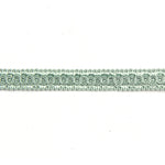 ruban décoratif classique vert noir doré polyester élastique écologique solubre eaupaque 12mètres