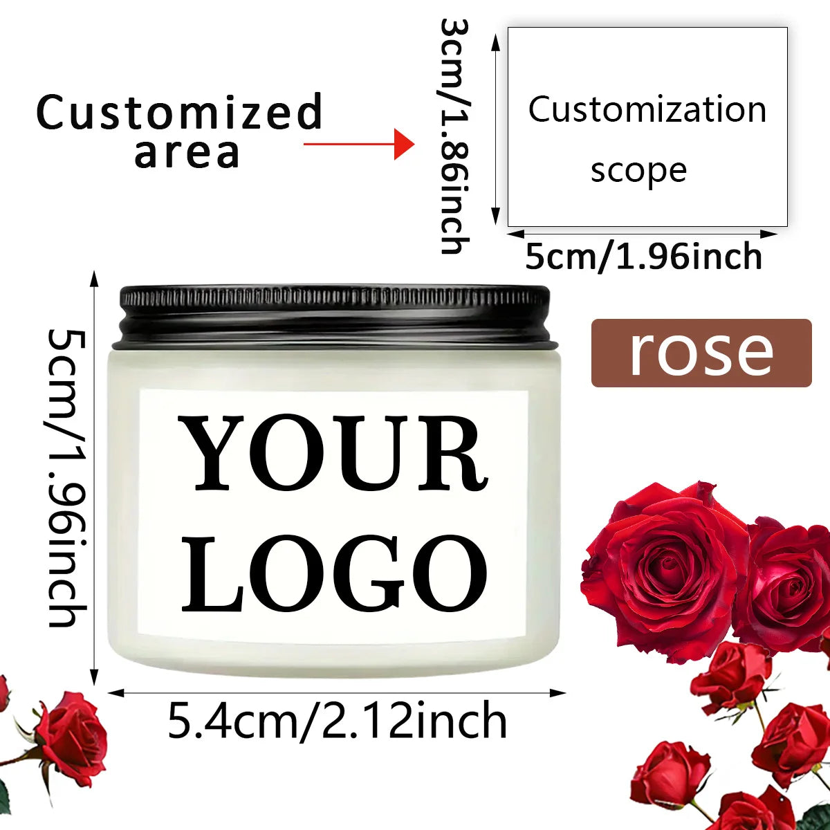 bougie parfumée cire soja blanc aromathérapie simple minimaliste bocal transparent étiquette opaque