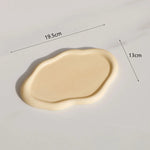 assiette céramique blanche dorée support bijoux moderne élégant plateforme rangement blanc doré mat brillant