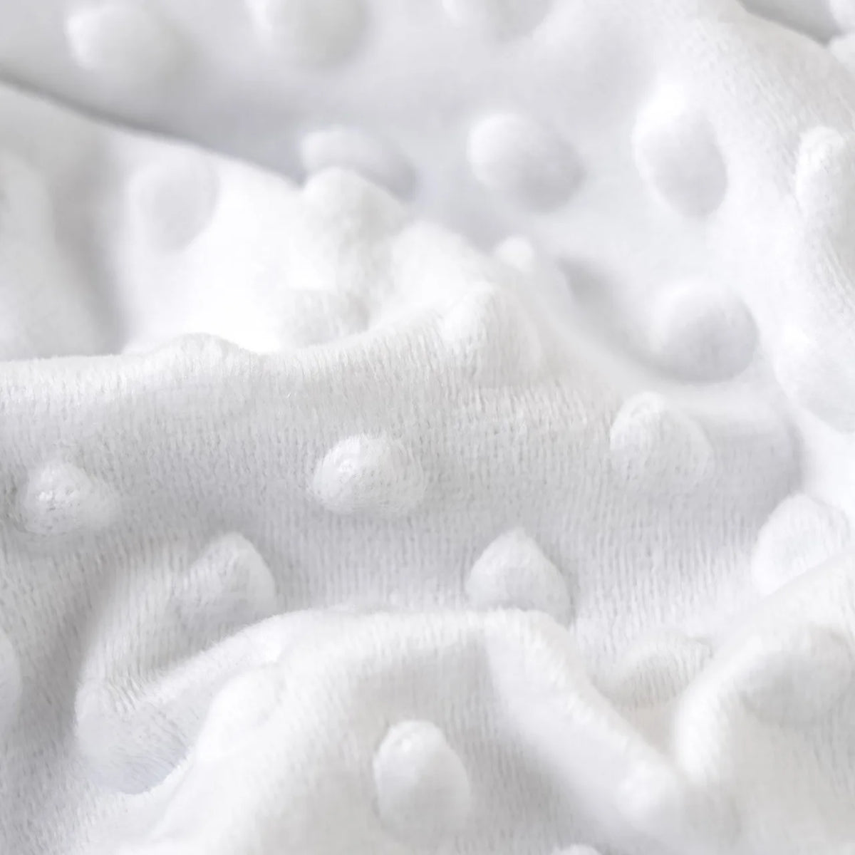 couverture bébé 110x110cm coton rose clair blanc motifs points douce hiver été