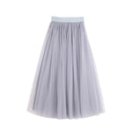 jupe tulle classique blanc gris noir translucide élastique cheville femme soirée