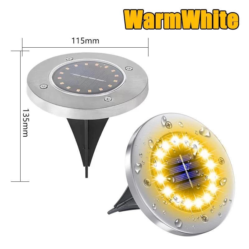 lumière solaire extérieure led argent noir moderne decoration jardin allée voie
