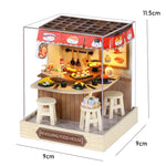 miniature magasin vintage bois artisanale diy bacs fruits légumes viandes sucreries pâtisseries