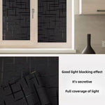 film fenêtre adhésif opaque motif géométrique noir protection privée isolation thermique uv moderne