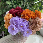 bouquet fleurs artificielles pivoines roses vintage décoration mariage anniversaire intérieur