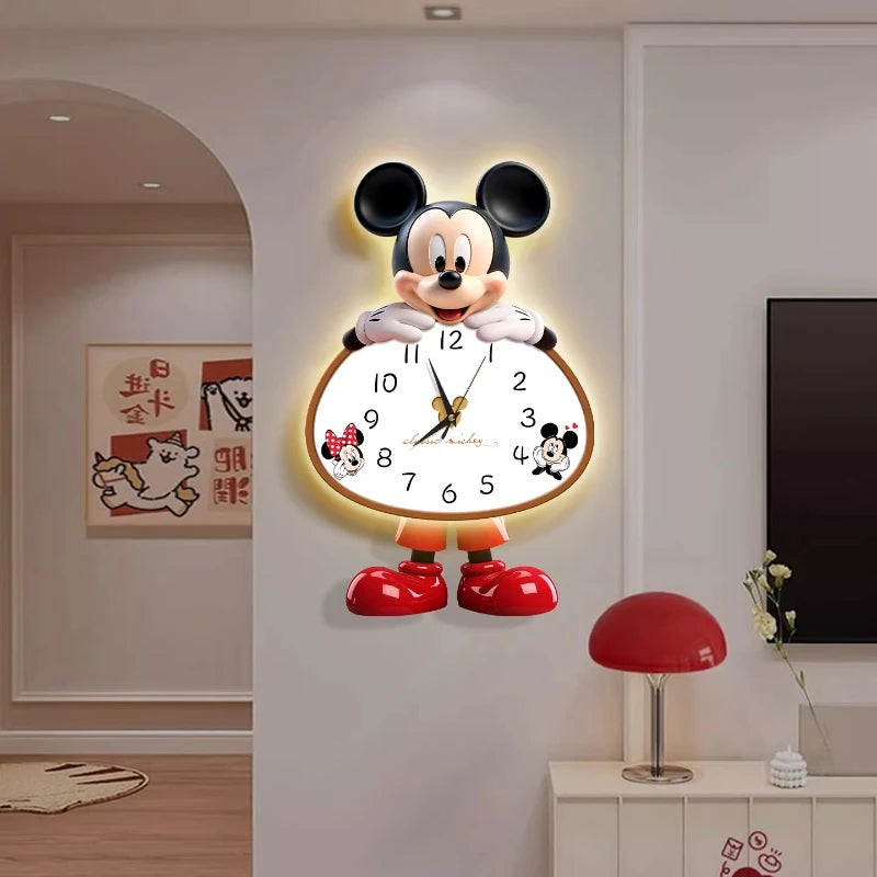 Horloge murale silencieuse Mickey vue de face