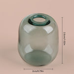 vases transparents modernes plastique noir bleu vert rose gris