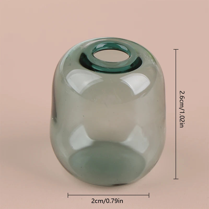 vases transparents modernes plastique noir bleu vert rose gris