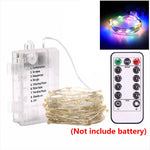 guirlande lumineuse led blanc chaud moderne télécommande étanche adhésif noël fête mariage