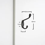 crochet mural moderne noir argent doré lisse opaques chambre bain salle