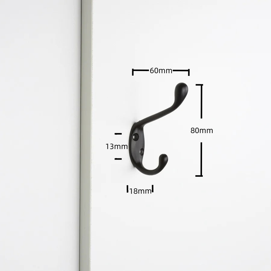 crochet mural moderne noir argent doré lisse opaques chambre bain salle