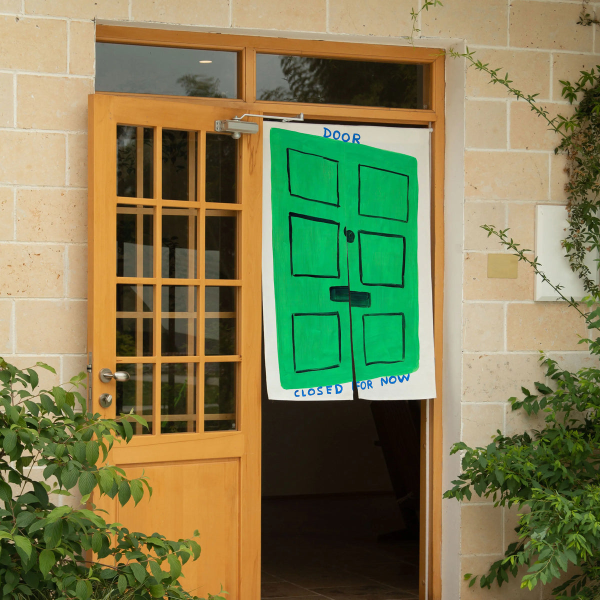 Rideau porte vert moderne motif porte, clips, sac support, opaque, maison