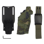 holster glock 17 19 lampe torch multicam camouflage noir mat vert ranger