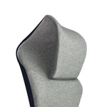 coussin dos mousse mémoire forme coton rectangulaire gris rose bleu moderne